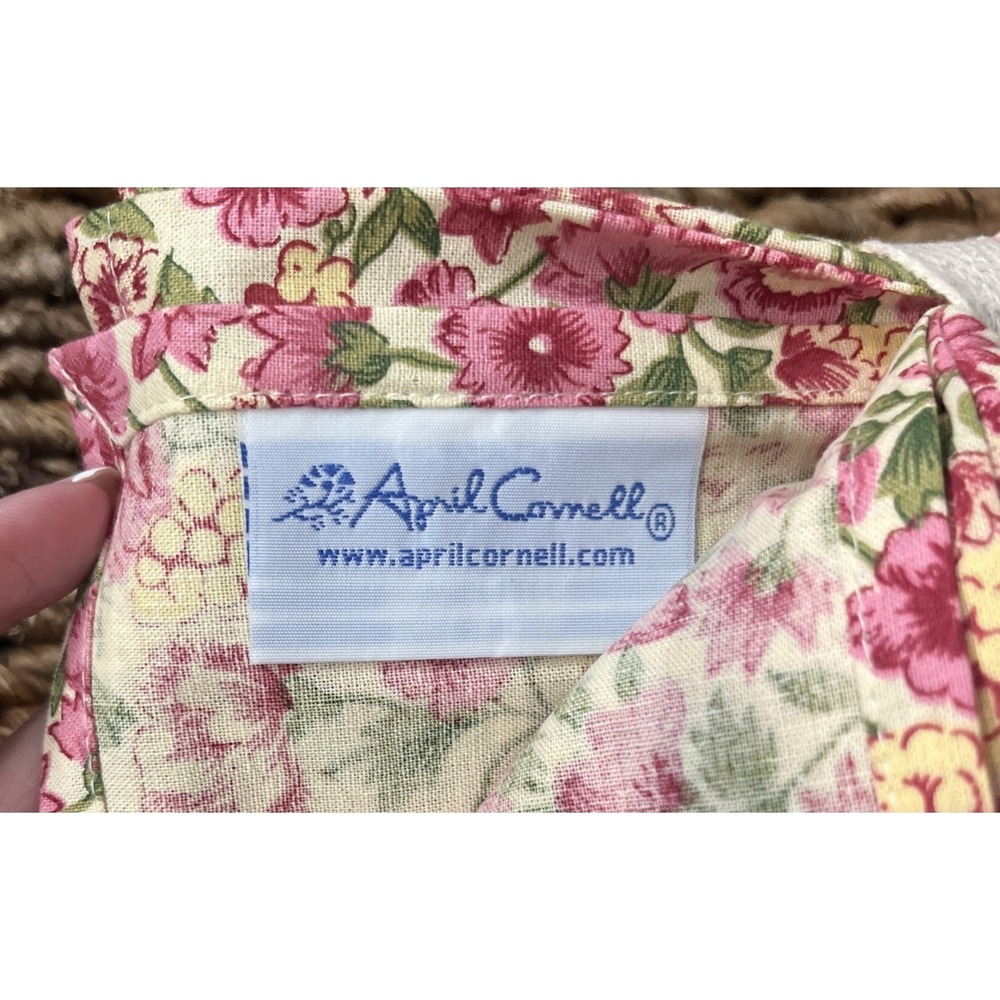 Set Of 4 April Cornell Floral Print 100% Cotton 16"X16" Cloth Napkins HTF NWT! - Picture 4 of 5